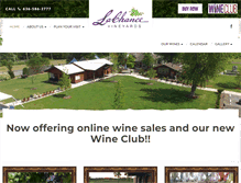 Tablet Screenshot of lachancevineyards.com